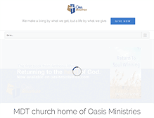 Tablet Screenshot of mdtchurch.com